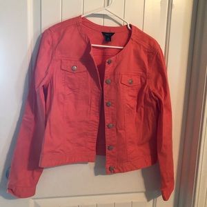Intro. spring orange jacket